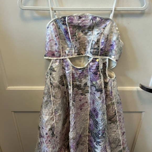 ASOS Dresses & Skirts - asos design floral sequin dress with cut outs